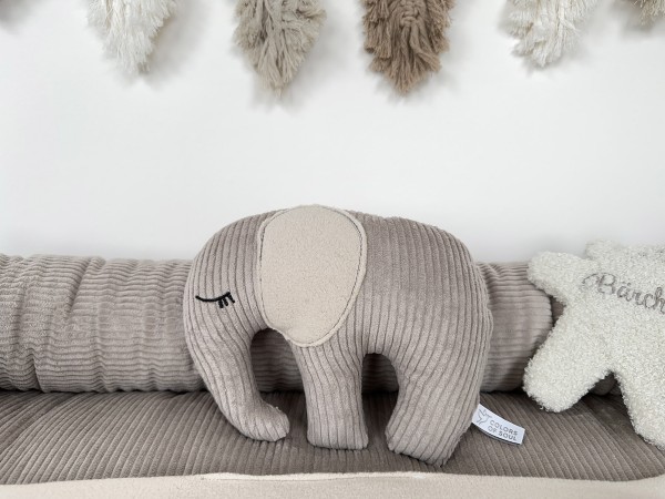 Kuscheltier Elefant - Kord beige