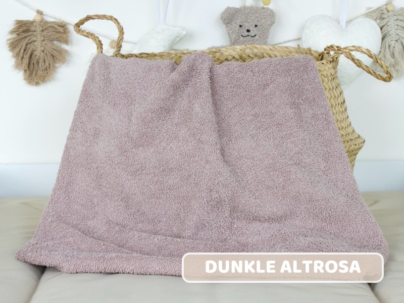 Frottee dunkle altrosa