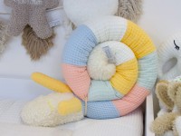Kinderwagenschlange - hellblau, aprikose, hellmint, hellgelb, creme