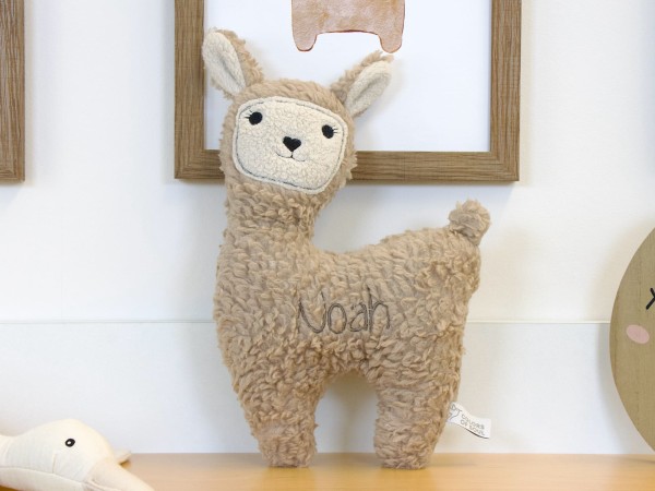 Kuscheltier Alpaka - Teddyplüsch sand
