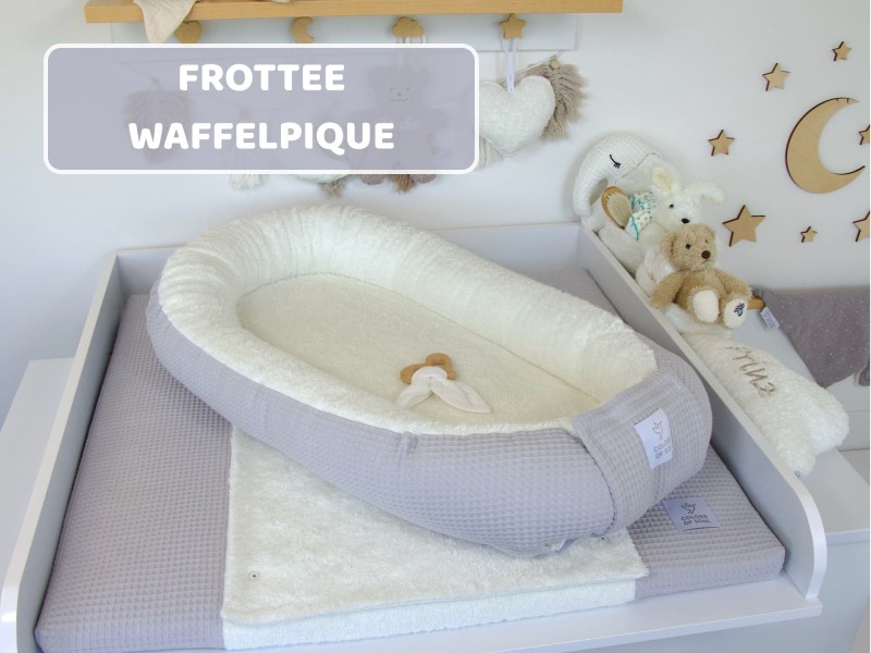 Frottee und Waffelpique