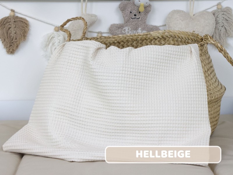 Waffelpique hellbeige