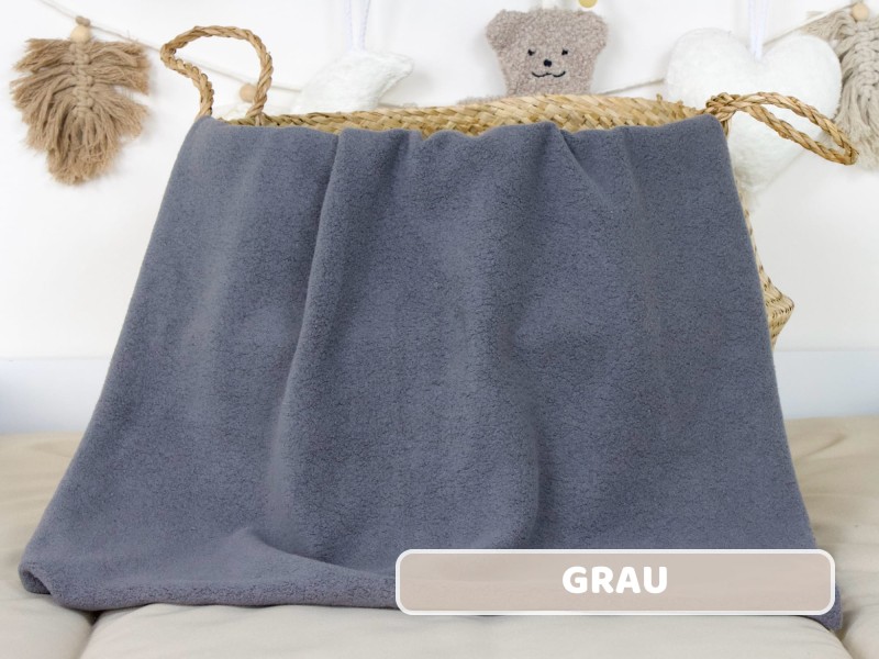 Baumwollfleece grau