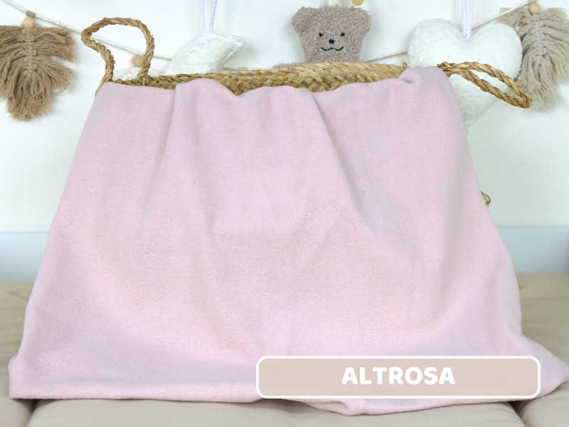 Baumwollfleece altrosa