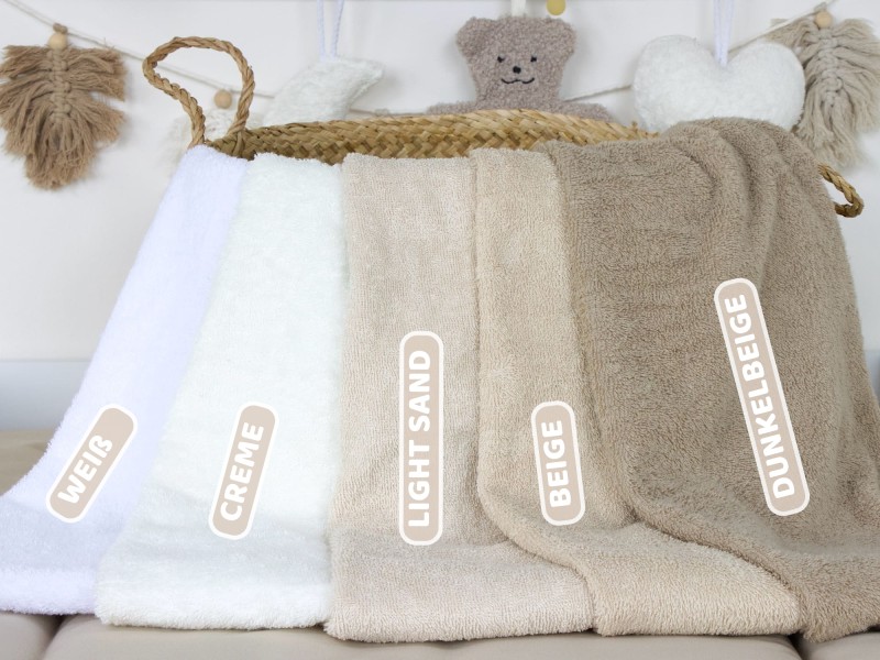 Frottee beige Farben