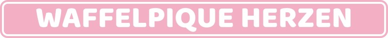 Waffelpique Herzen
