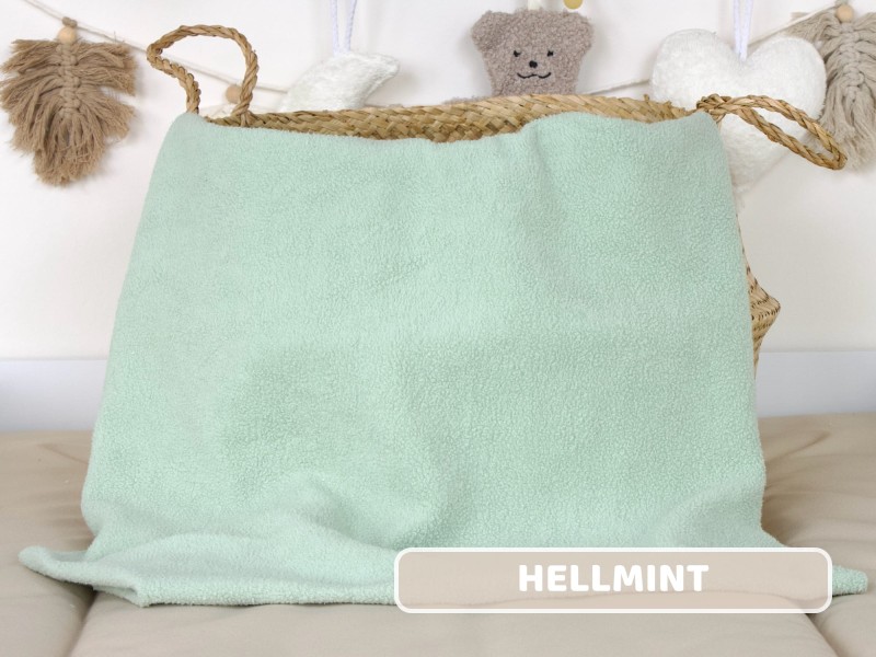 Baumwollfleece hellmint