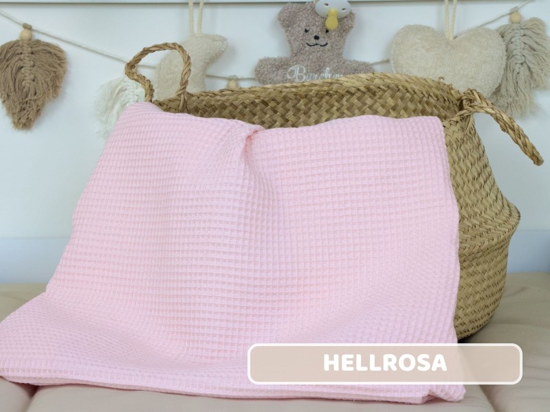 Waffelpique hellrosa