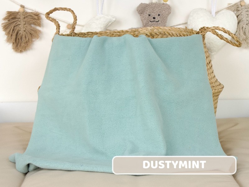 Baumwollfleece dustymint